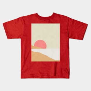 Pink Sunrise Kids T-Shirt